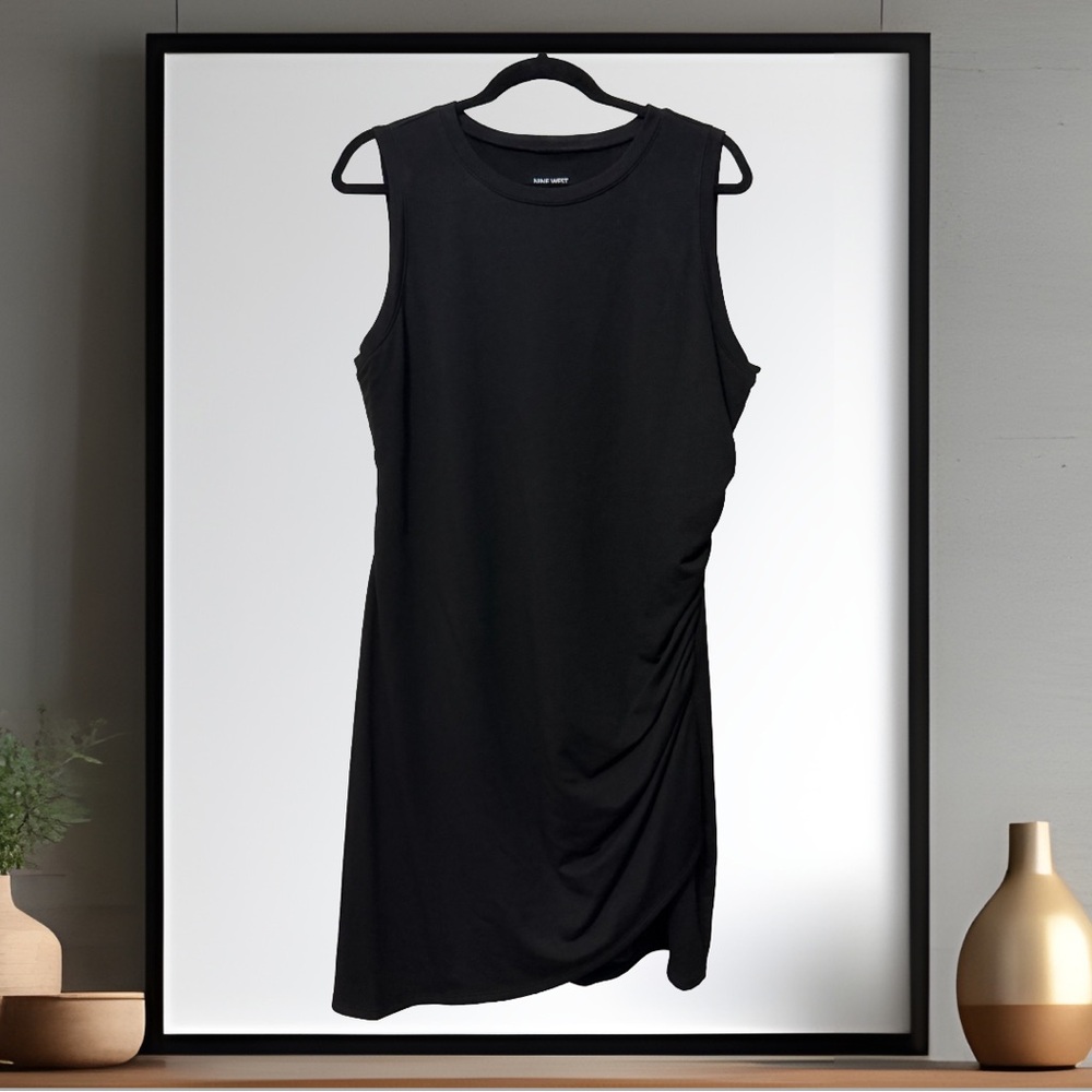 Nine West Black Sleeveless Mini Dress
